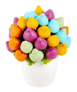 Duhová kytice jahod